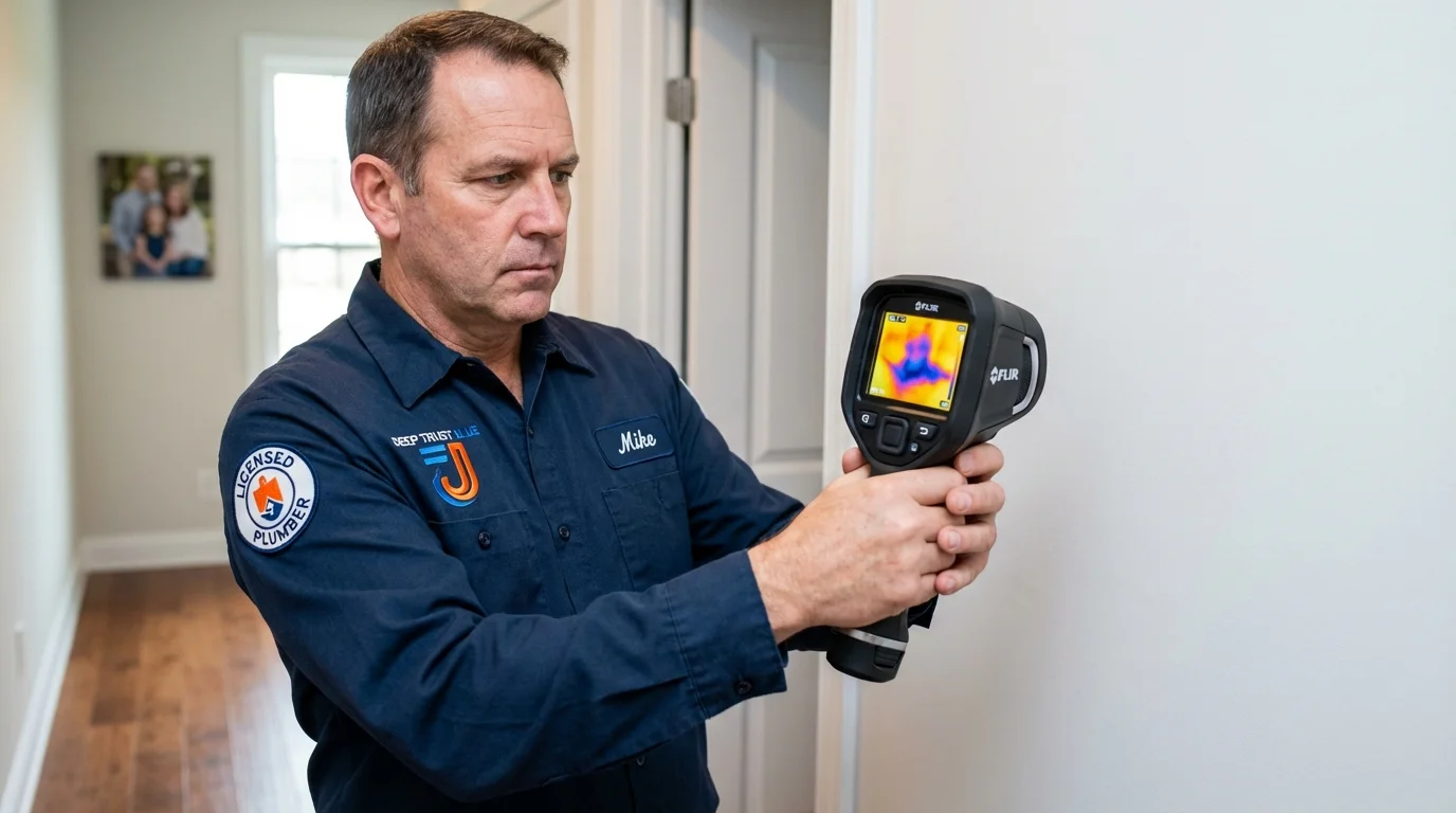 Thermal imaging leak detection by Johns Plumbing LLC in Moravia